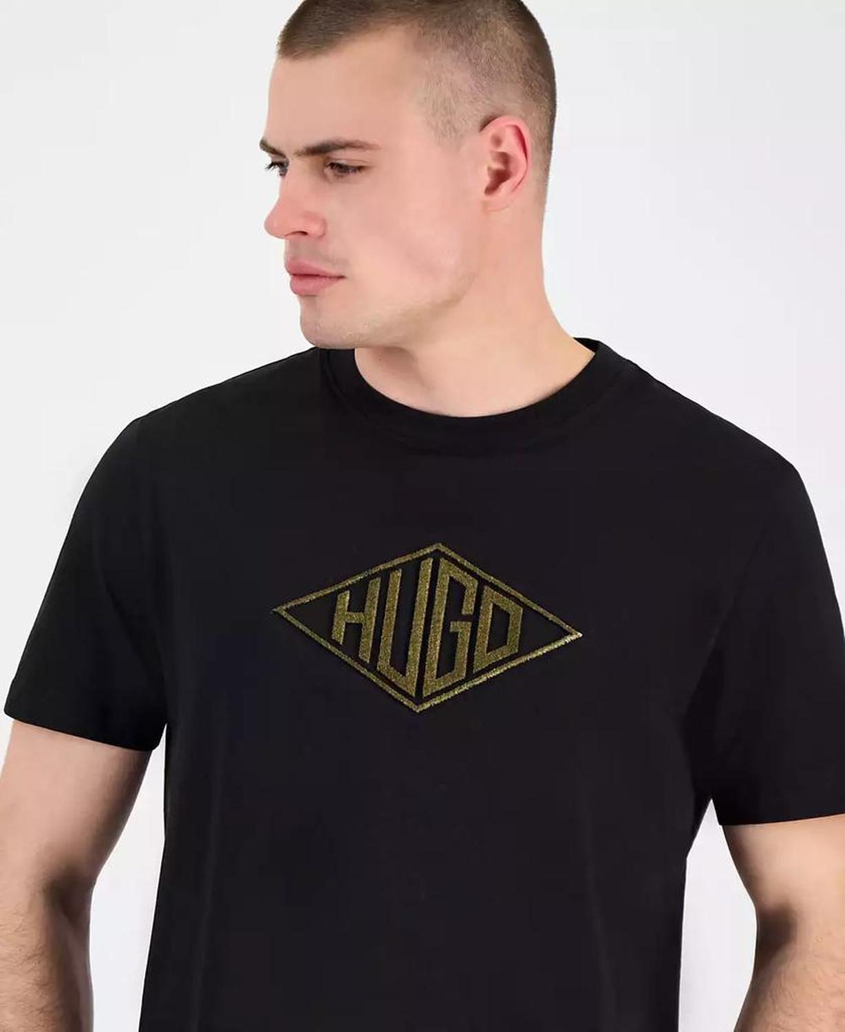 HUGO by Men's Dalendi Regular-Fit Embroidered Logo Graphic T-Shirt