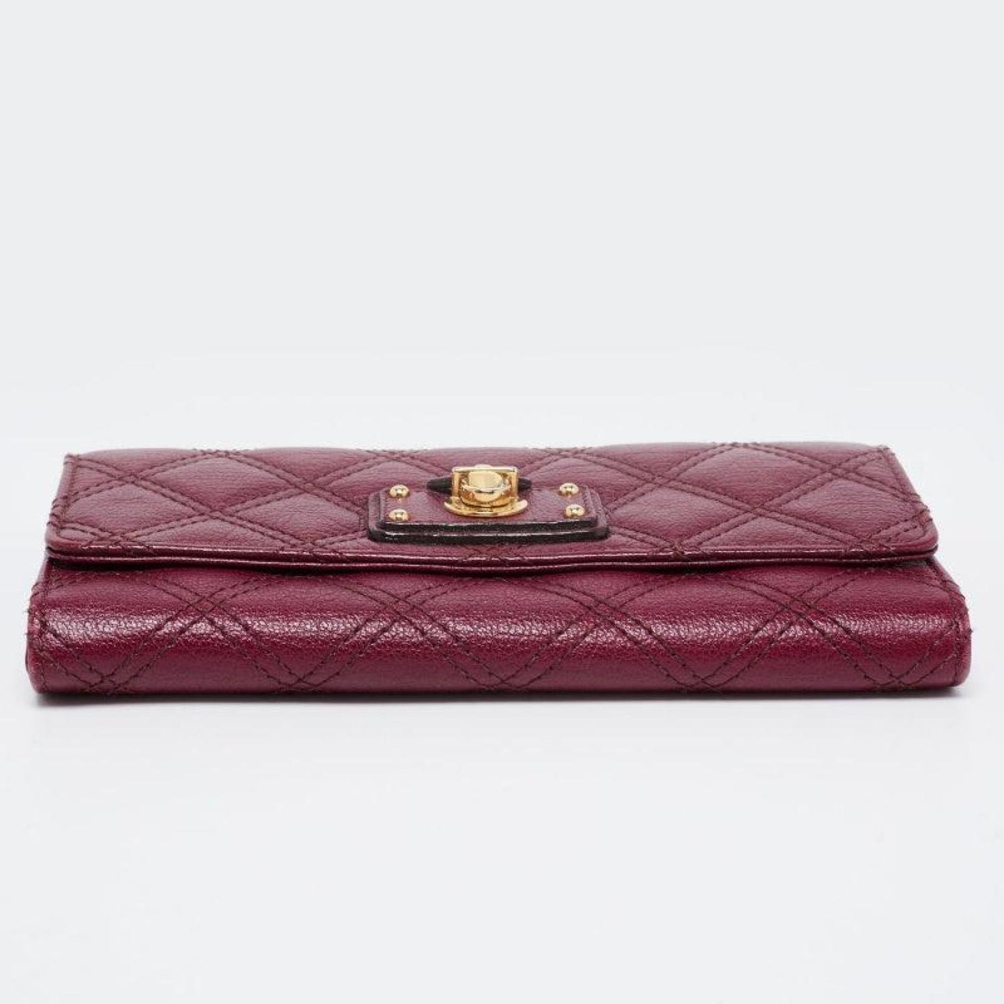 Marc Jacobs Quilted Leather Eugenie Continental Flap Wallet
