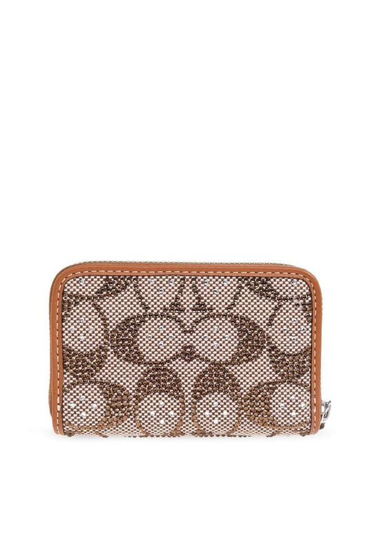 Coach Monogram Detailed Zipped Wallet