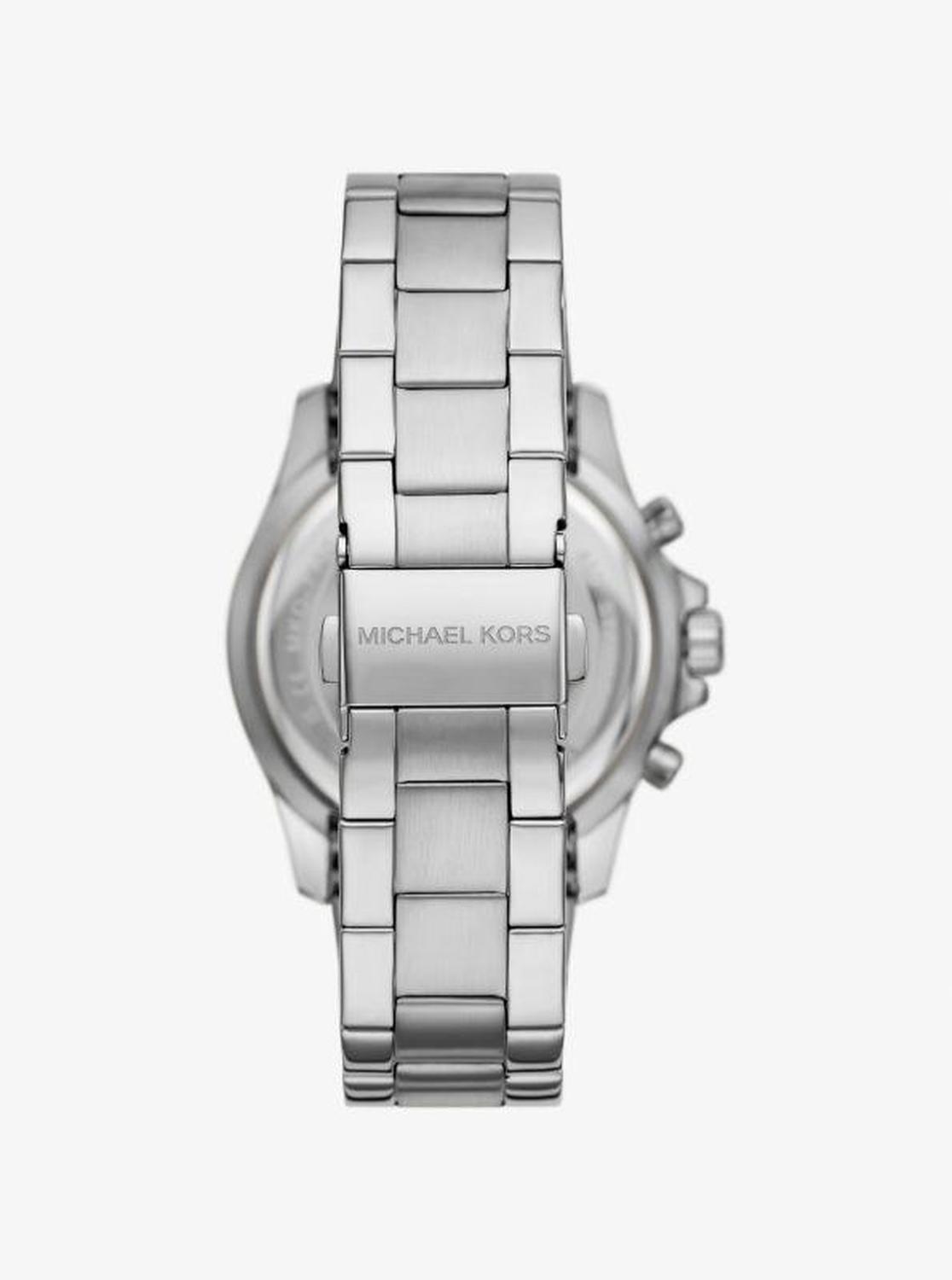 Oversized Everest Pavé Silver-Tone Watch
