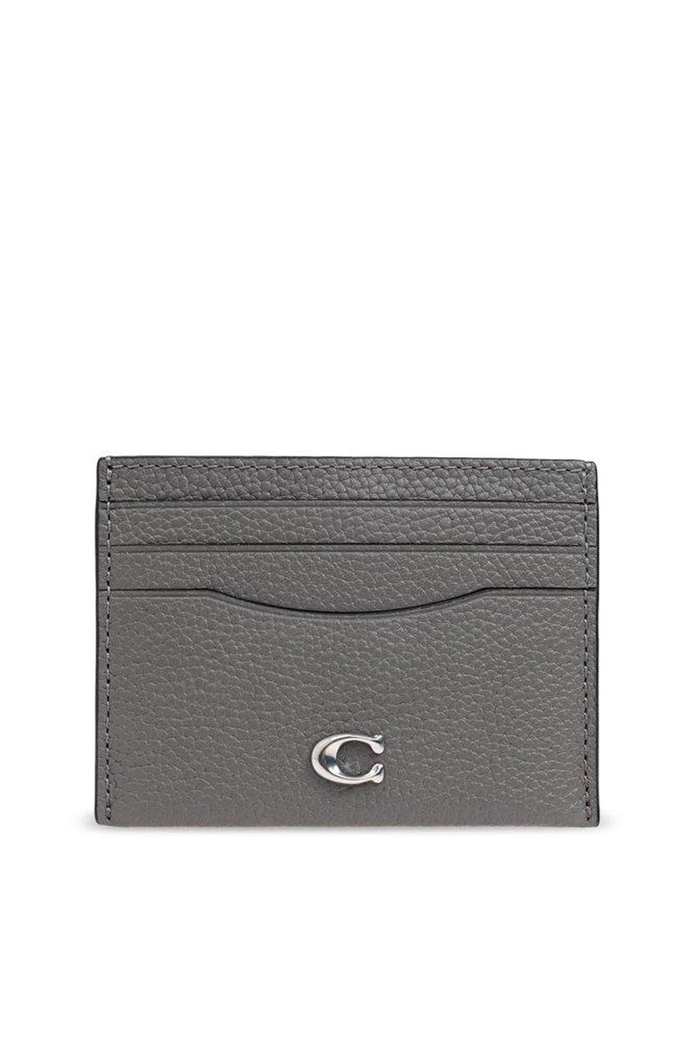 Coach Logo Plaque Card Case