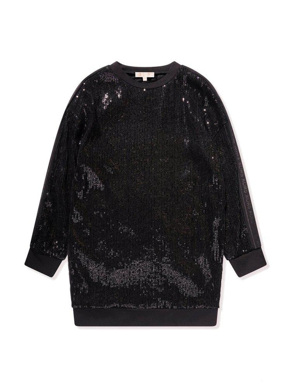 Michael Kors Kids Sequin Embellished Long-Sleeved Dress