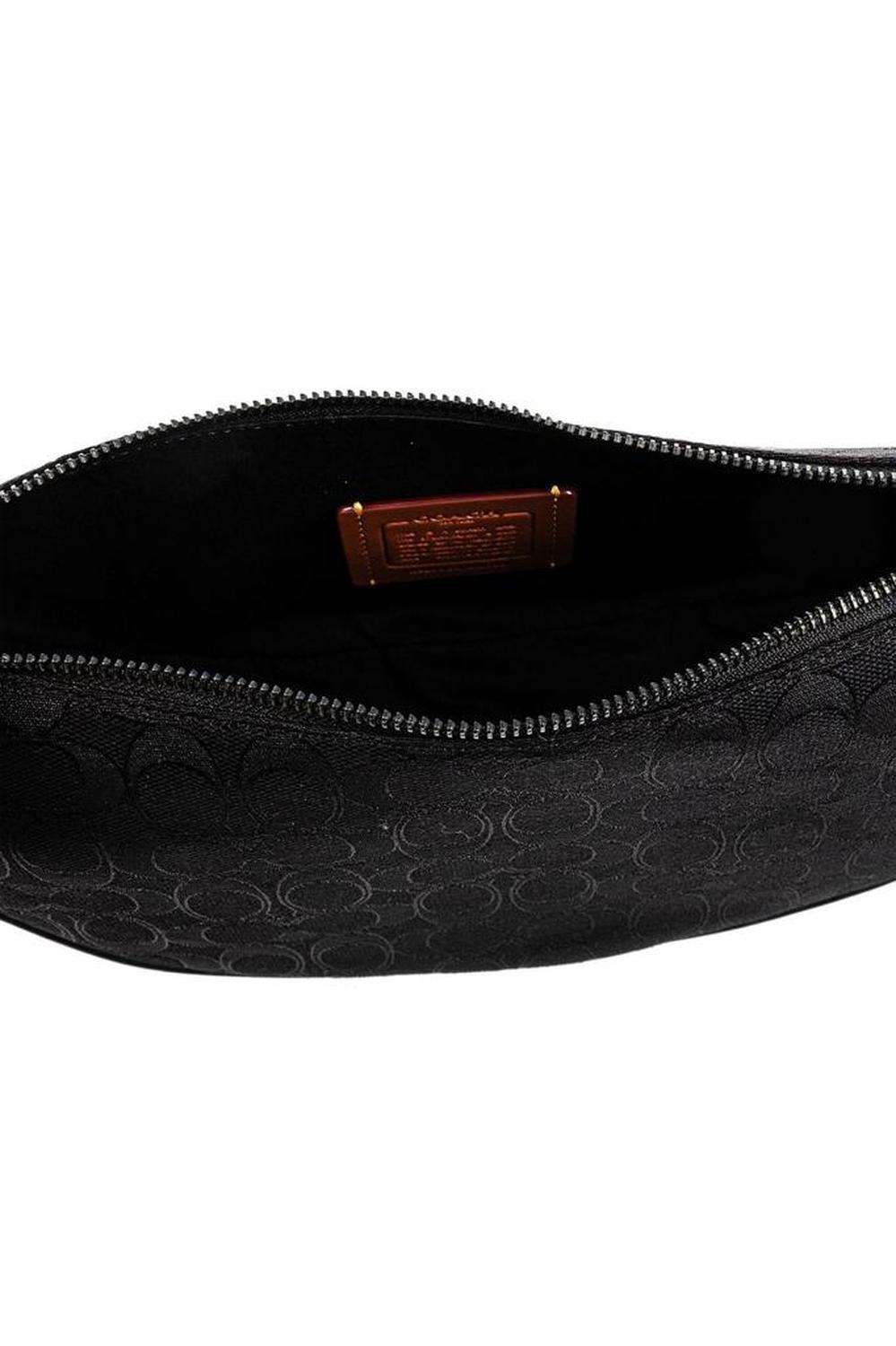Coach Monogrammed Zipped Shoulder Bag