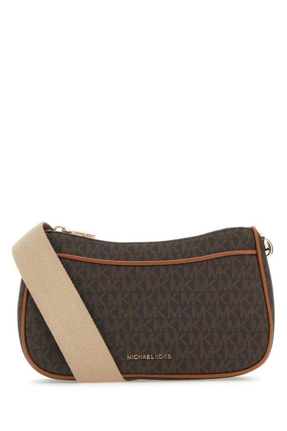 Michael Michael Kors Monogram-Patterned Zipped Crossbody Bag