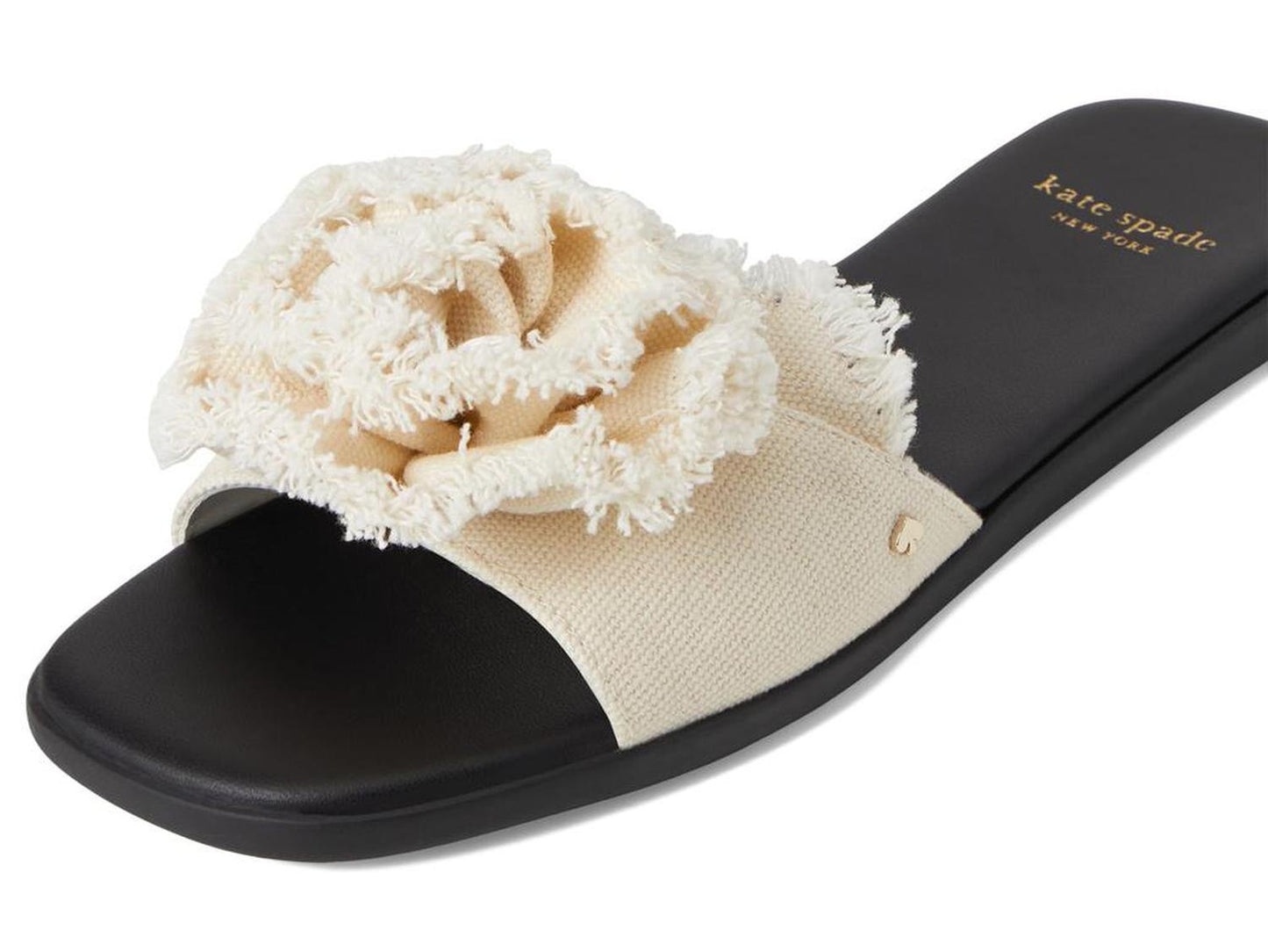 Flourish Canvas Flat Sandal