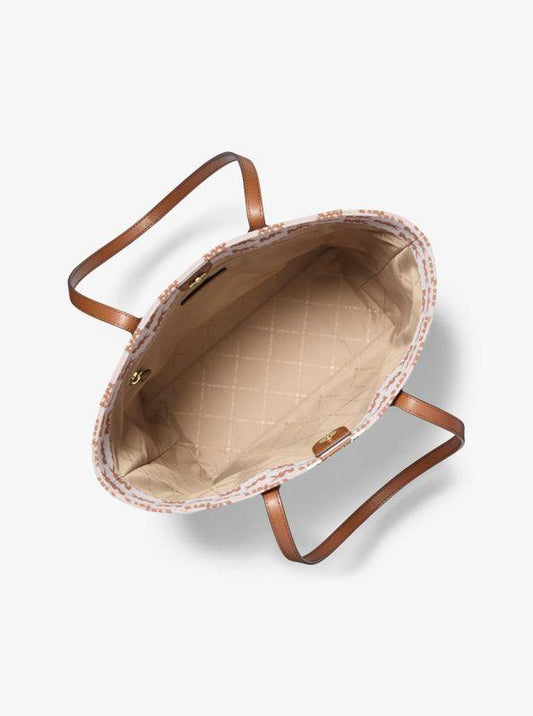 Vincent Large Logo Jacquard Tote Bag with Card Case