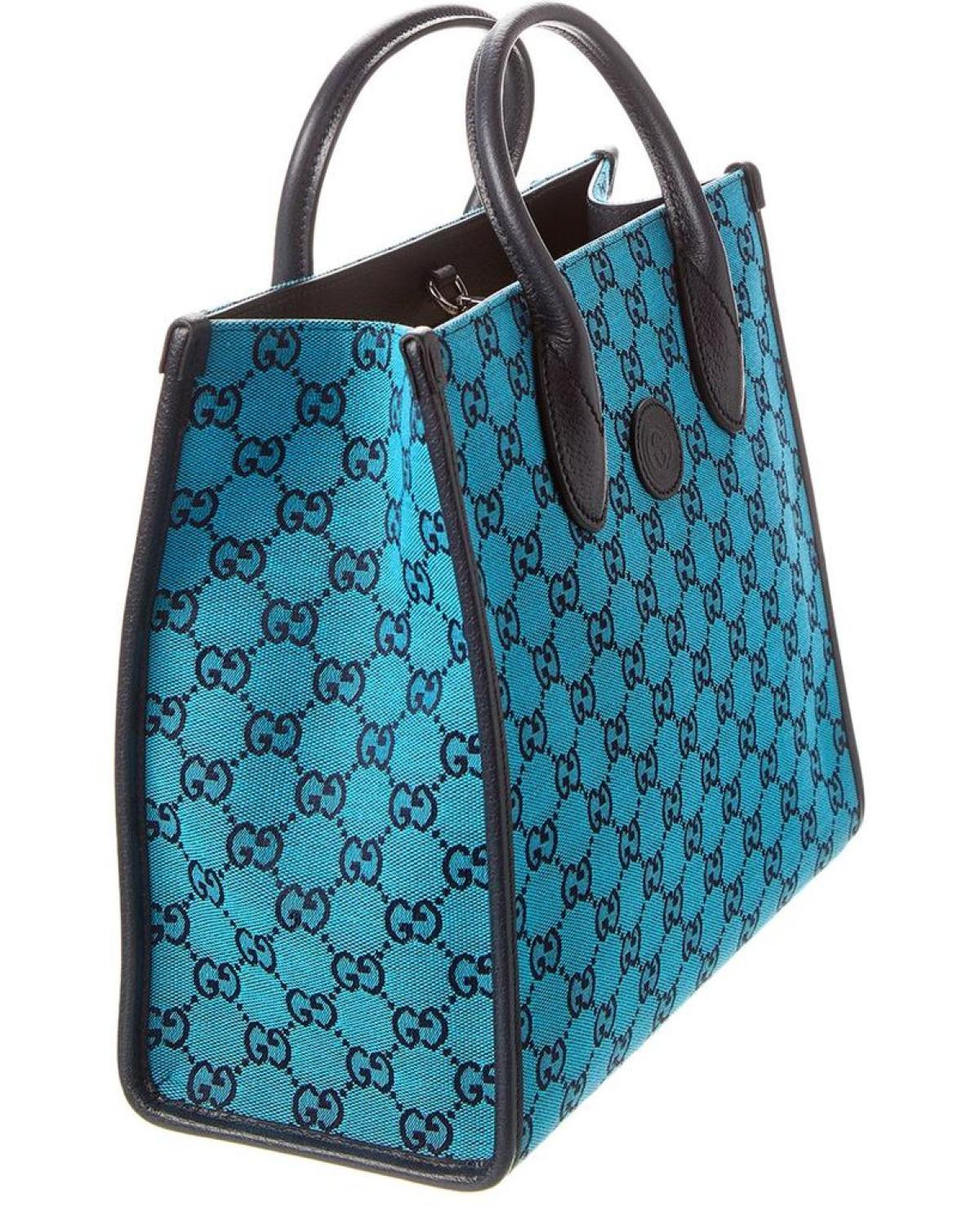 Gucci Small GG Canvas & Leather Tote