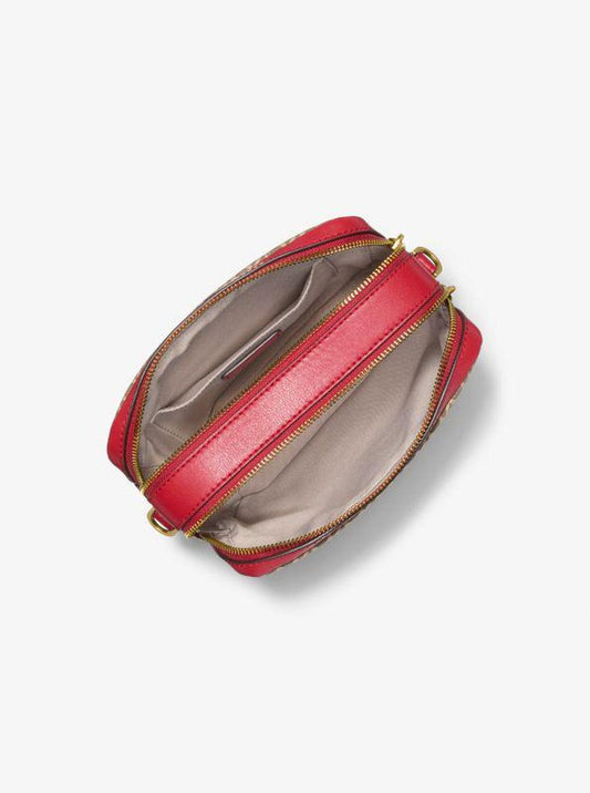 Bryant Medium MK2000 Logo Jacquard Camera Crossbody Bag