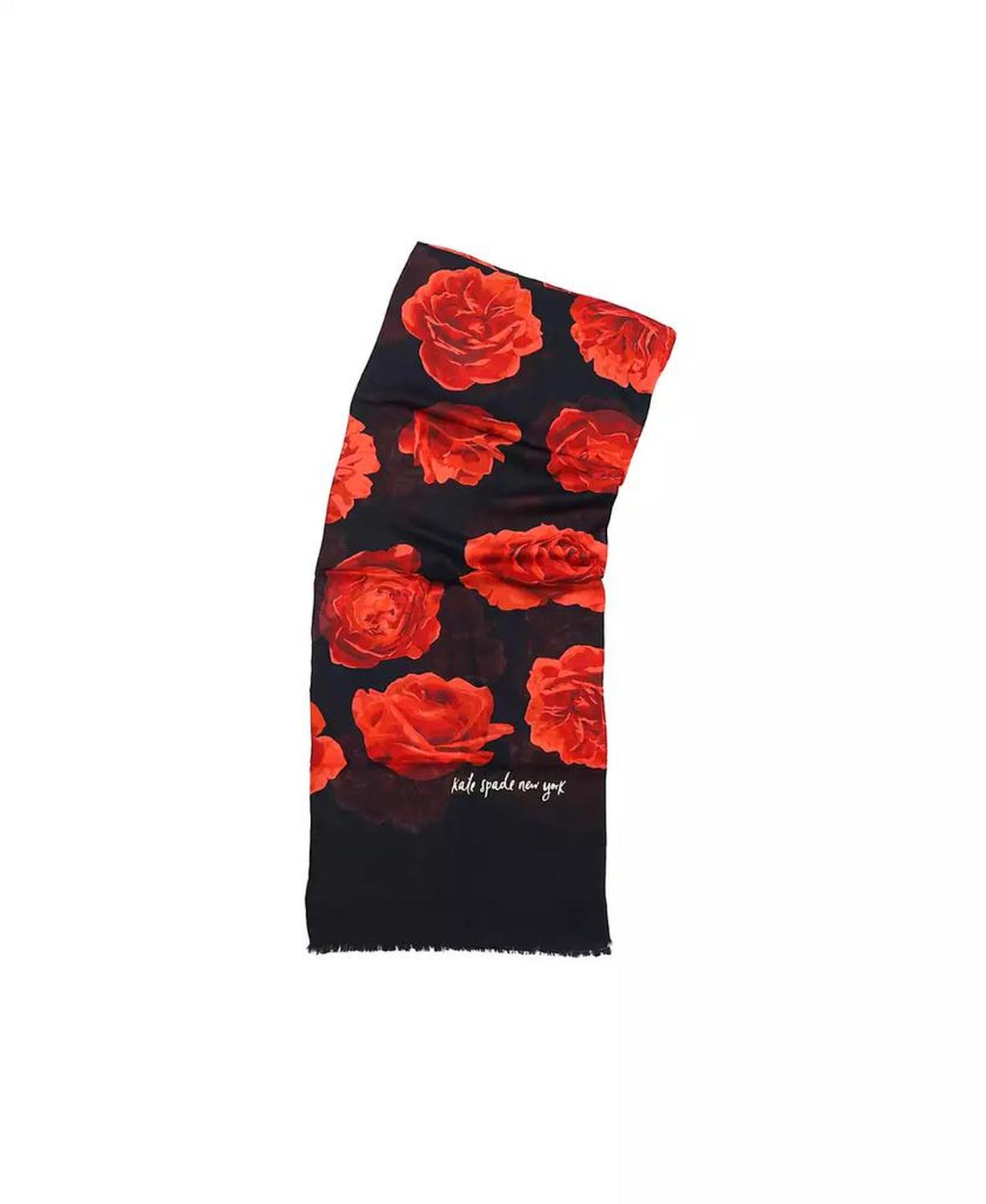 Women's Charming Rose Oblong Scarf
