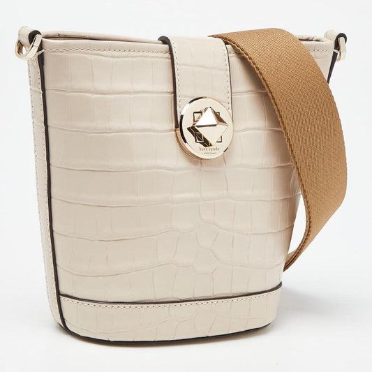 Kate Spade Embossed Leather Mini Audrey Bucket Bag