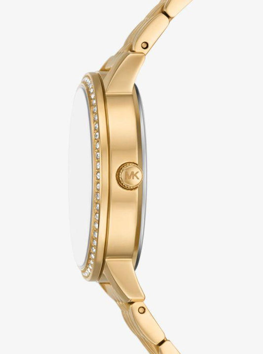 Melissa Pavé Gold-Tone Watch