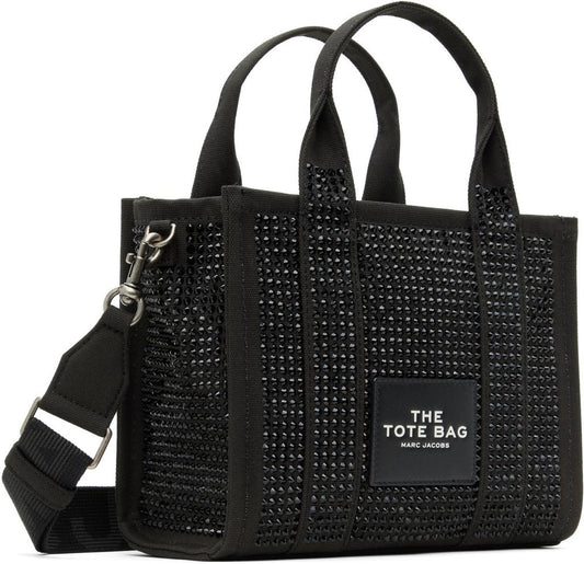 Black 'The Crystal Canvas Small' Tote