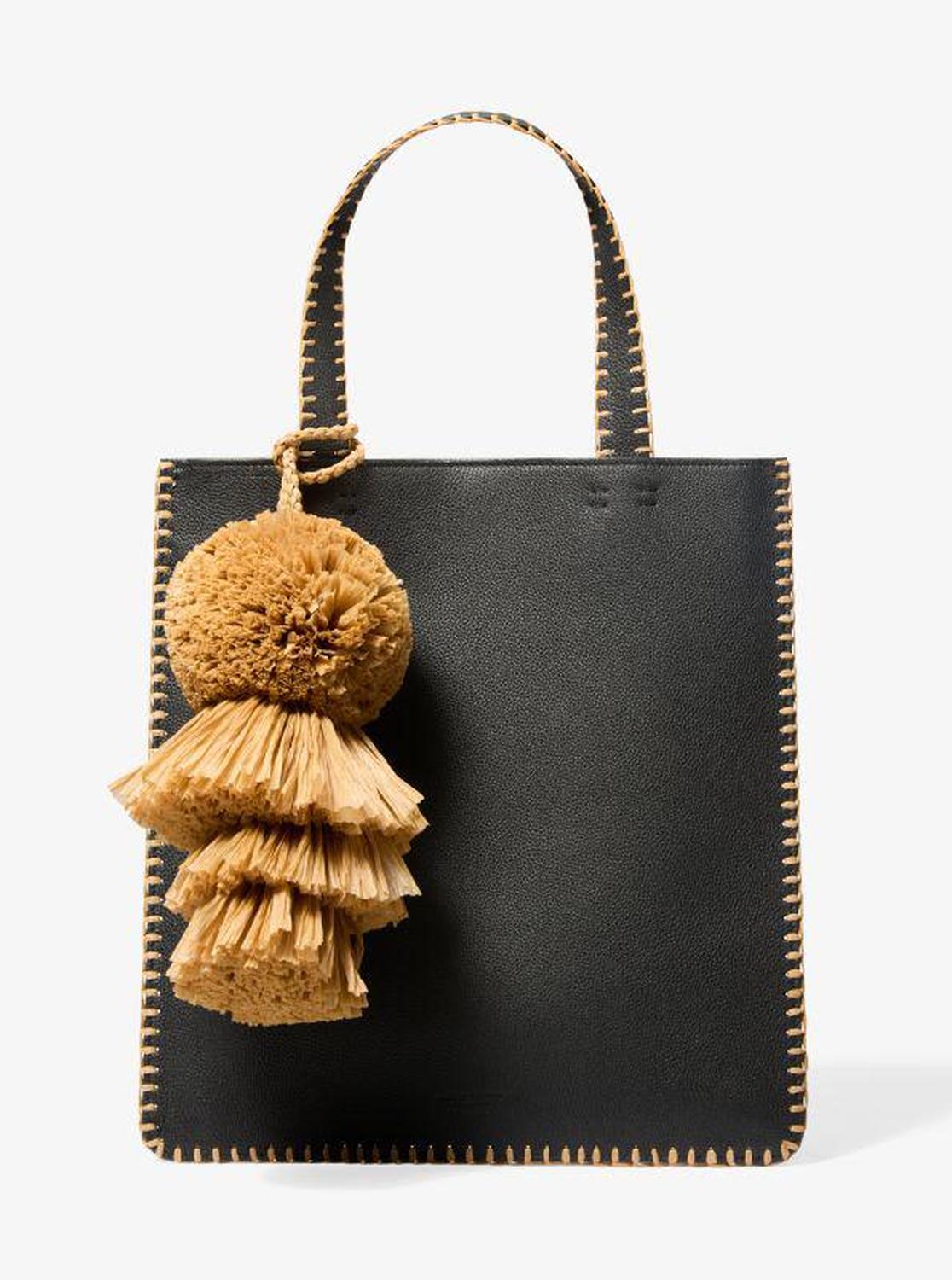 Ponza Medium Hand-Stitched Pebbled Leather Tote Bag