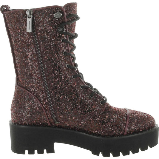 Bryce Womens Lace-Up Leather Booties