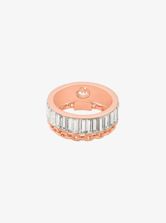 Cubic Zirconia Double Layered Ring