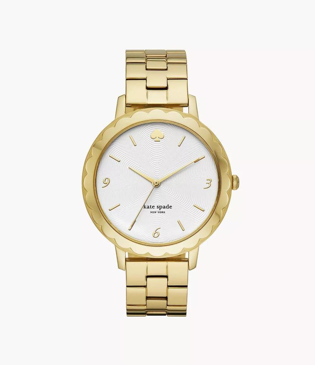 Kate Spade Gold-Tone Watch with White Dial Kate Spade - Brandclub - Kate Spade New York Women main image 4