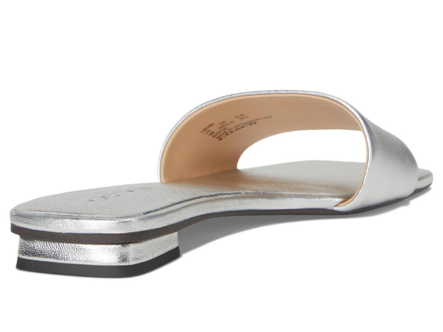 Sculpted C Metallic Leather Flat Sandals