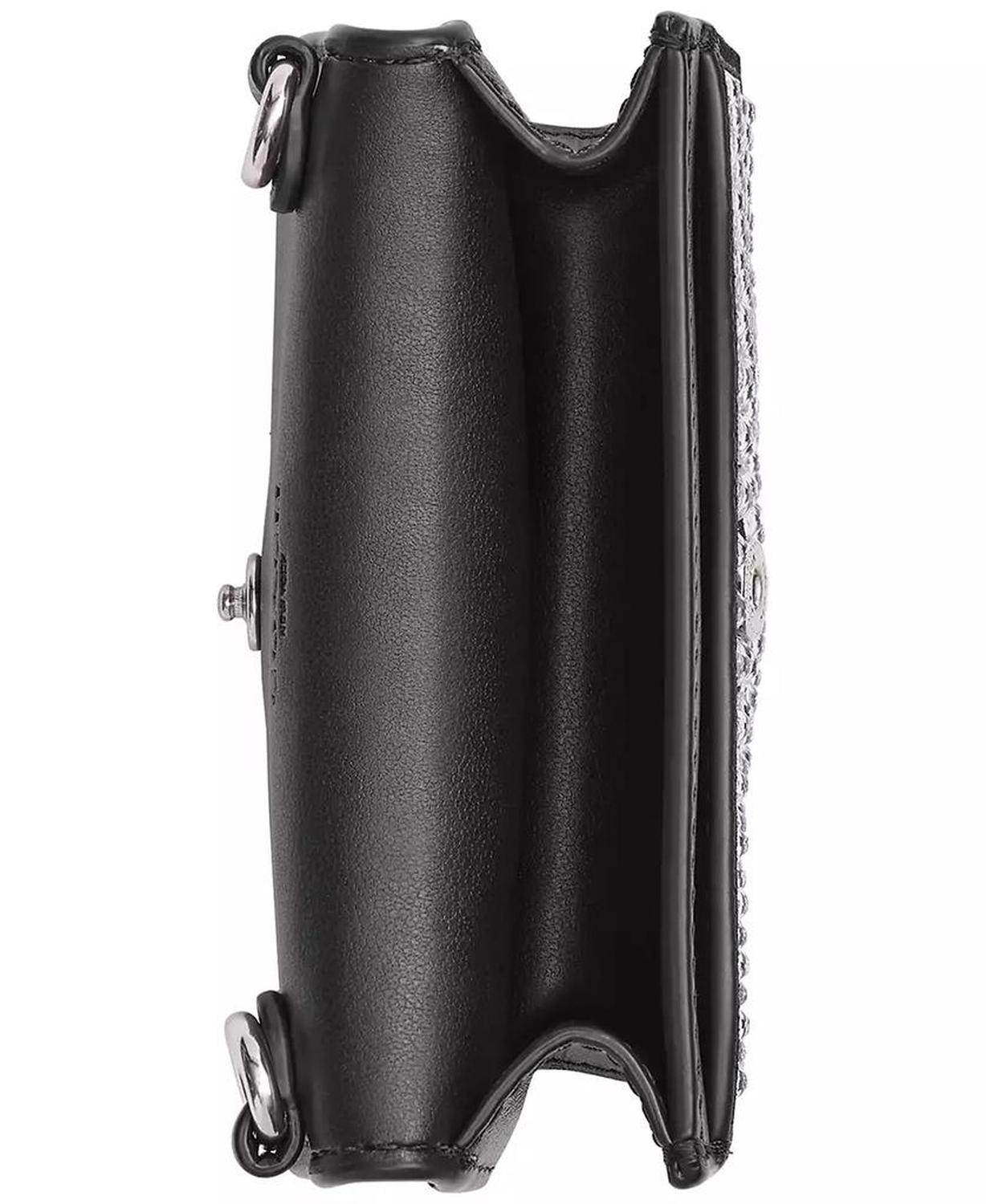Essential Half Flap Card Case with Crystal