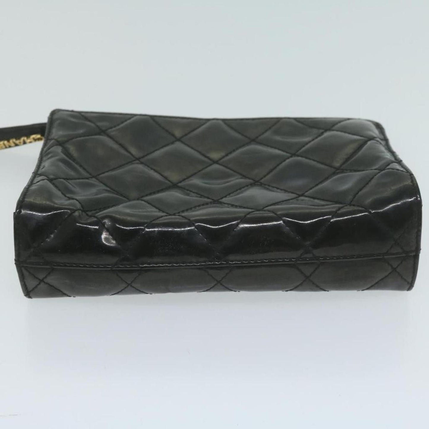 Chanel Patent Leather Clutch Bag (Pre-Owned)
