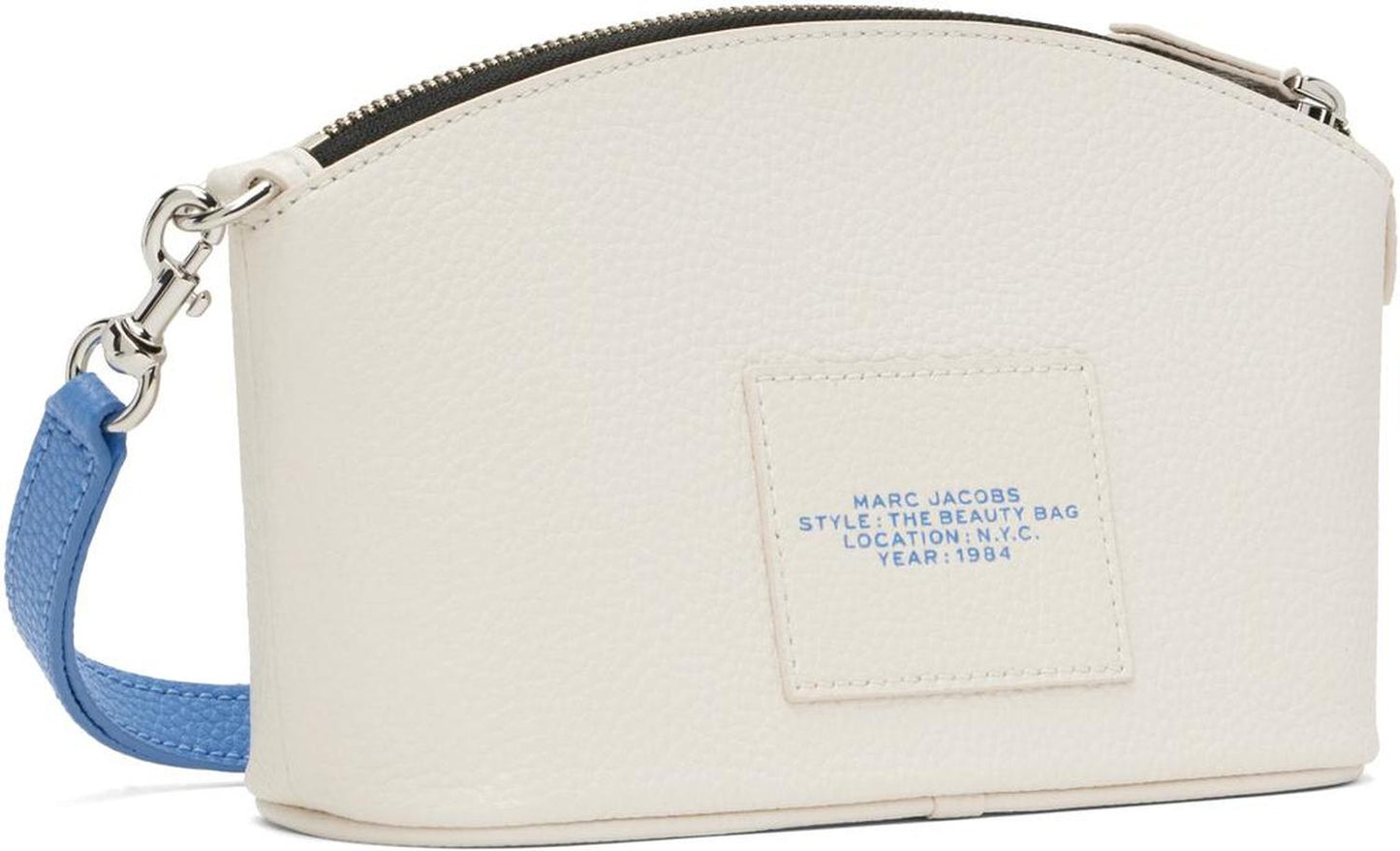 White 'The Sticker Patch Beauty Bag' Cosmetic Pouch