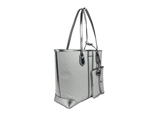 Eva Large Stripe Travel Tote Bag Plus Pouch Women's