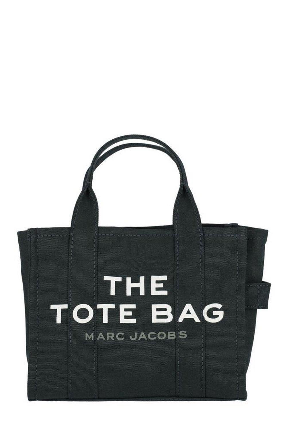 Marc Jacobs Logo Printed Zip-Up Small Tote Bag