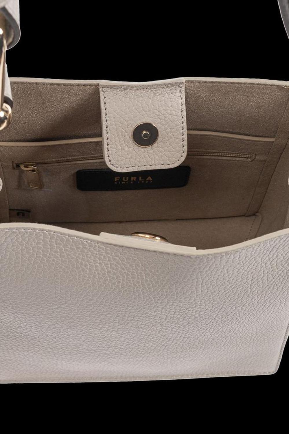 Furla Nuvola Logo Printed Mini Bucket Bag