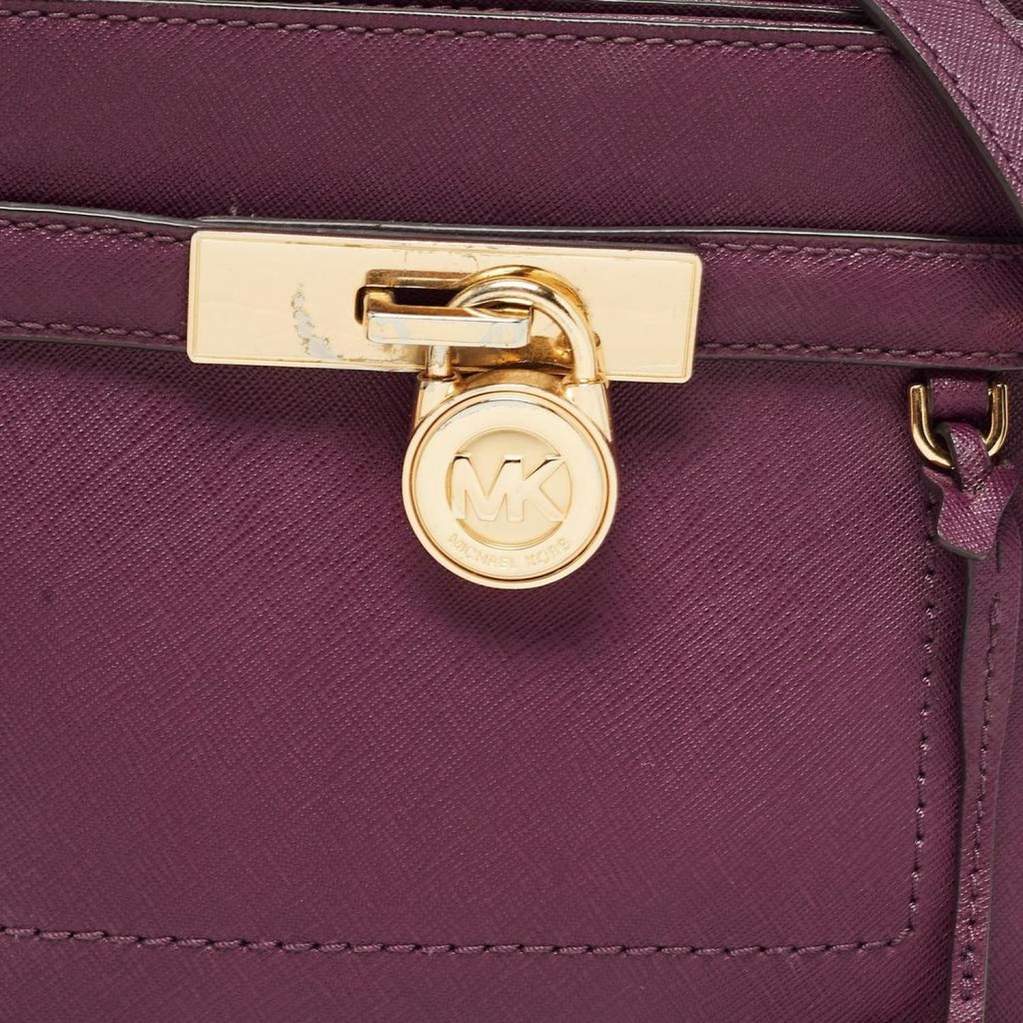 Michael Michael Kors Leather Hamilton Crossbody Bag