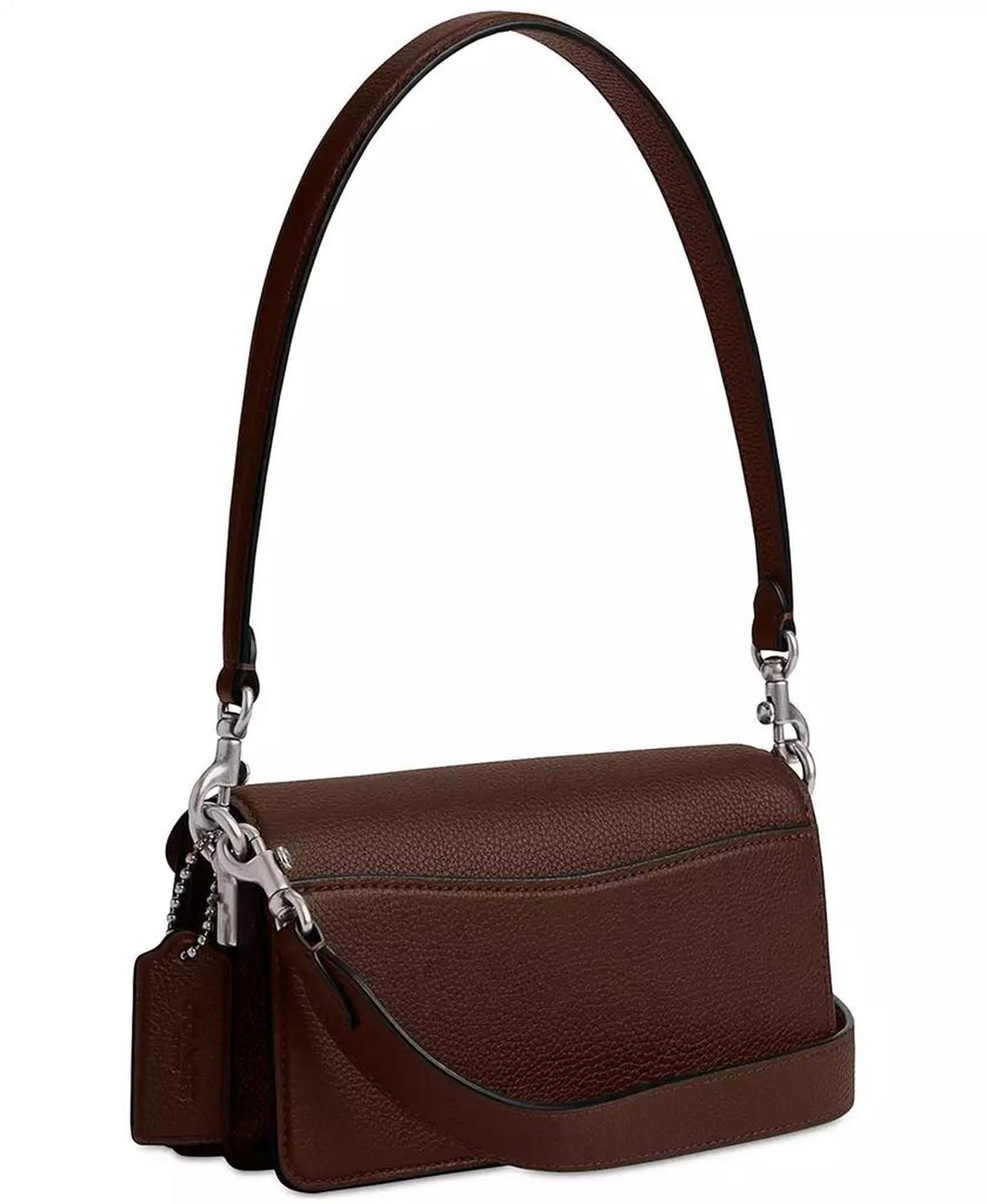 Polished Pebble Leather Mini Tabby Shoulder Bag 20