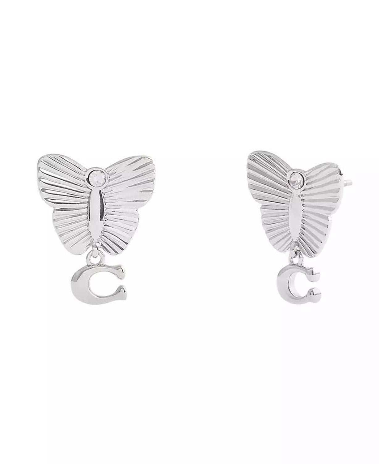 Faux Stone Signature Heritage Butterfly Earrings