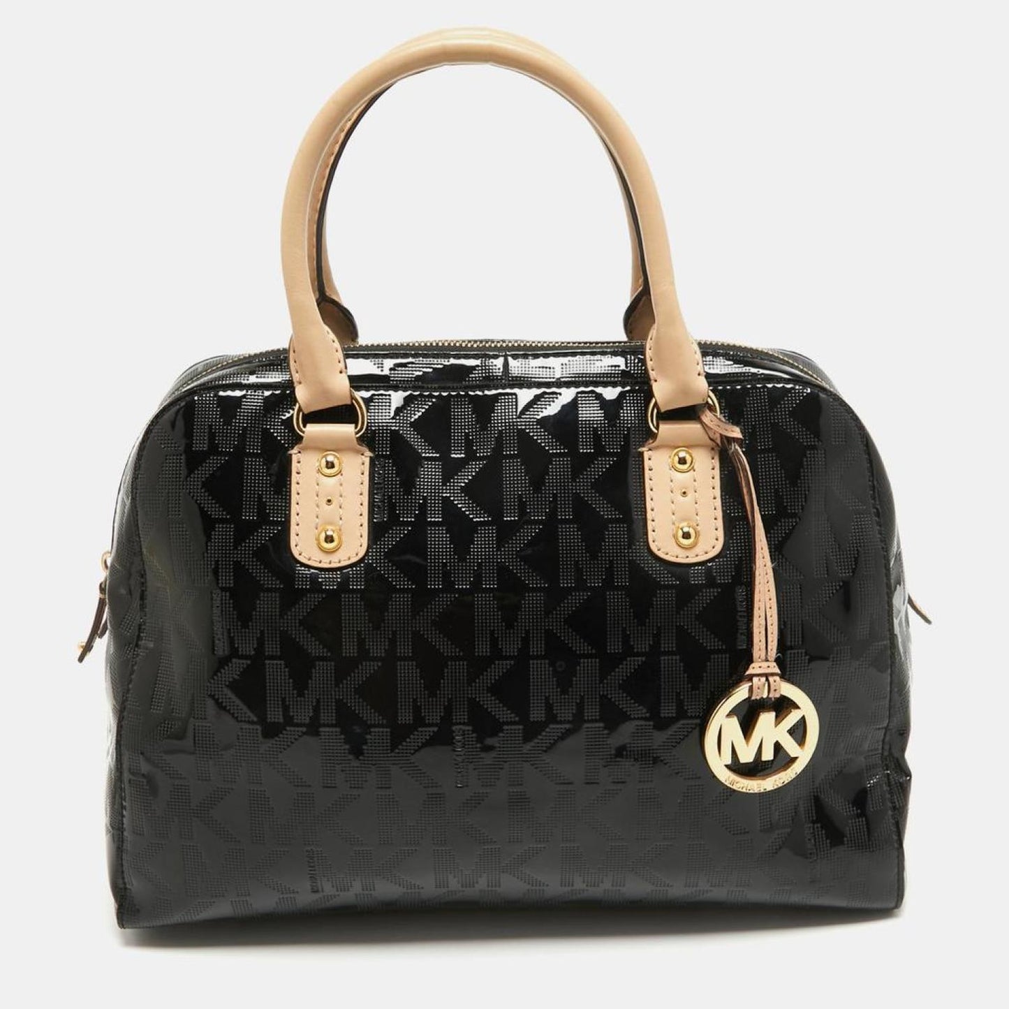 Michael Michael Kors Signature Patent Leather Satchel