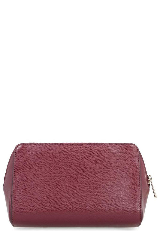 Furla Camelia Logo Printed Cosmetic Bag