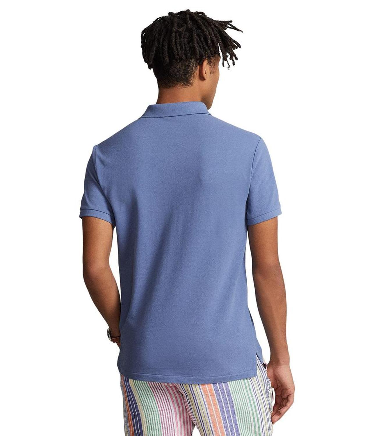 Custom Slim Fit Mesh Polo Shirt