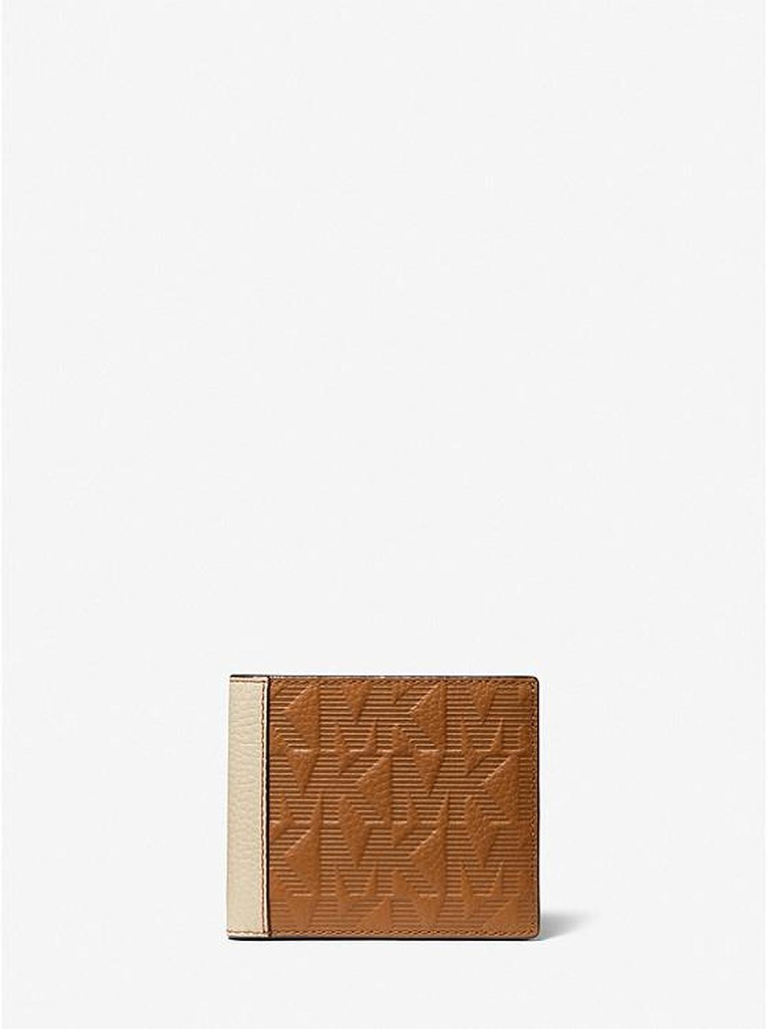 Cooper Logo Embossed Leather Billfold Wallet