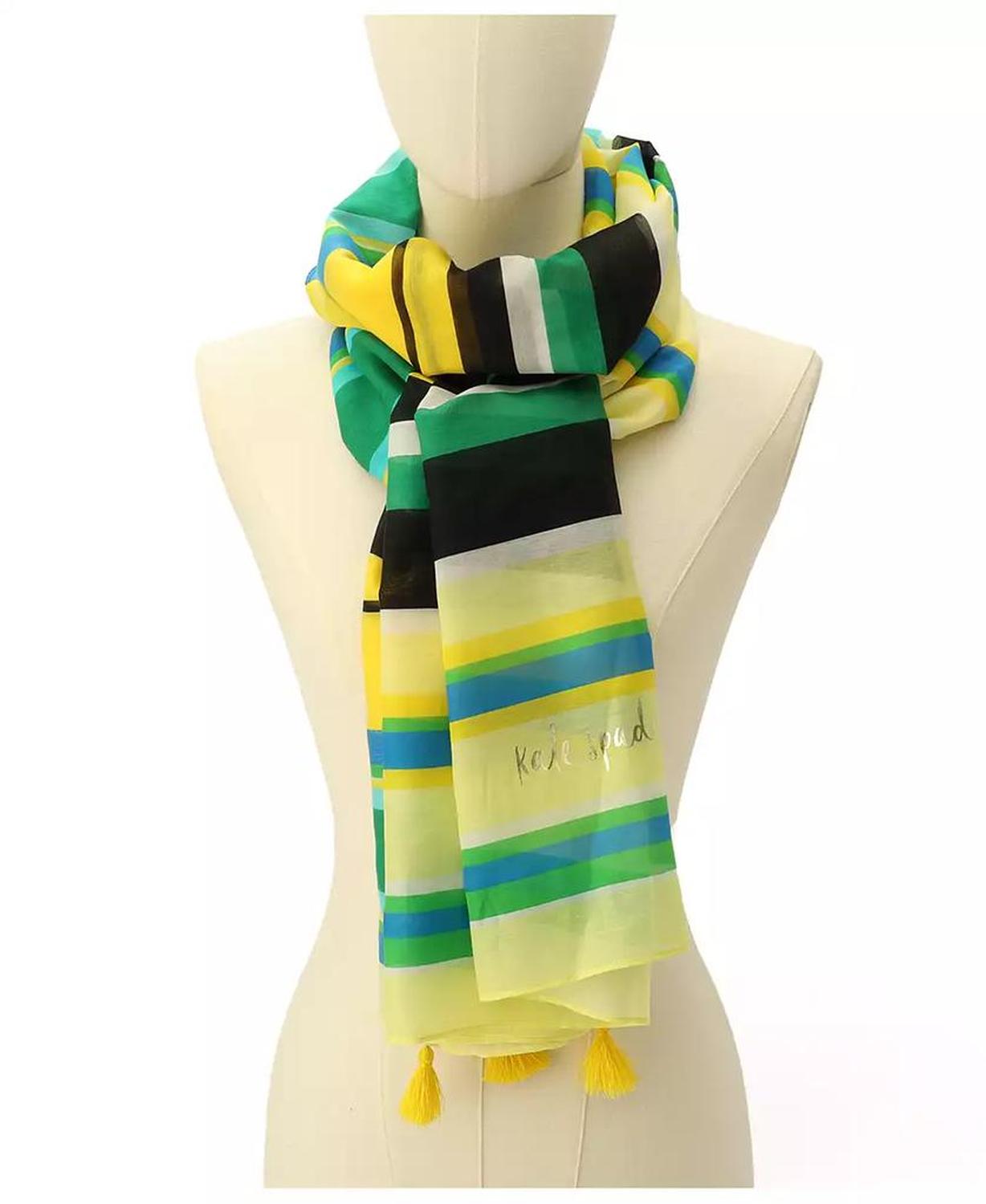 Women's Sunny Stripe Oblong Scarf