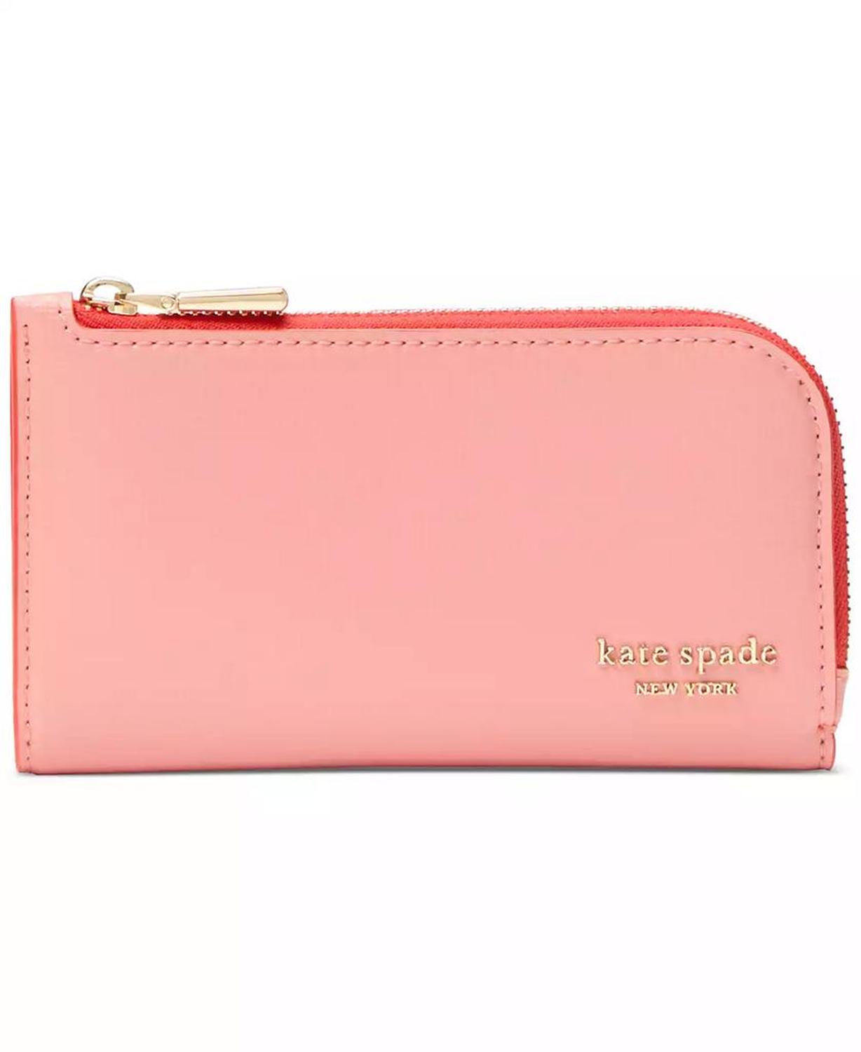 Devin Pop Trim Small Bifold Leather Wallet