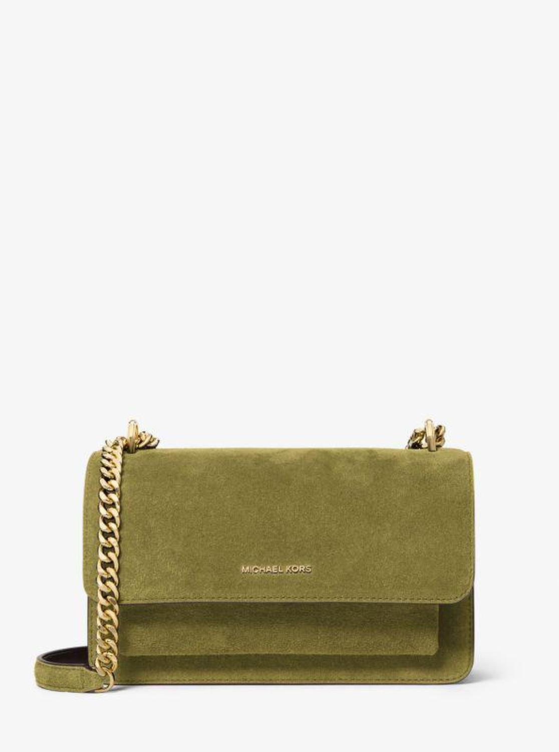 Claire Large Suede Shoulder Bag
