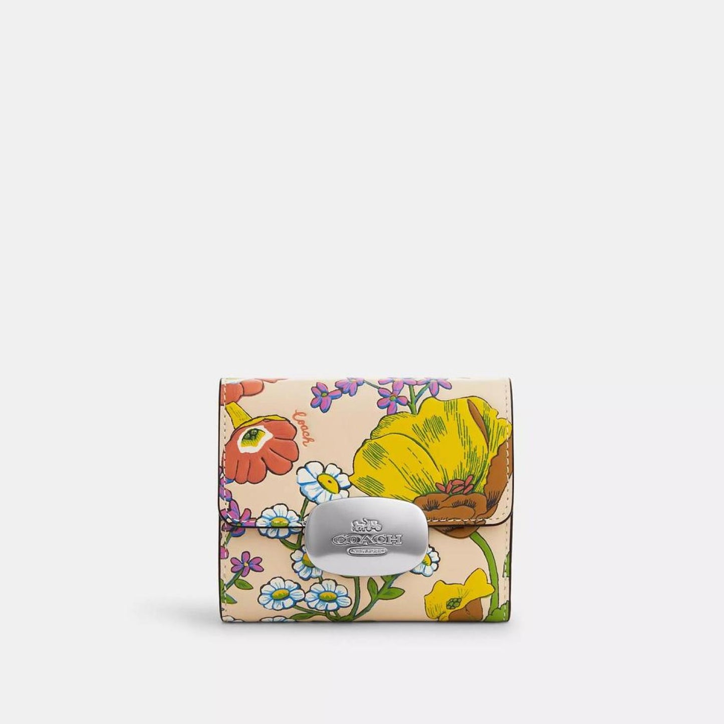 Coach Outlet Eliza Small Wallet With Floral Print