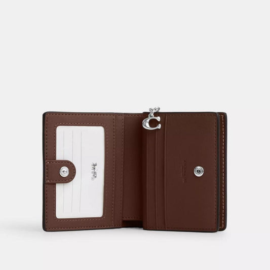 Coach Outlet Snap Wallet In Signature Canvas With Banana Print