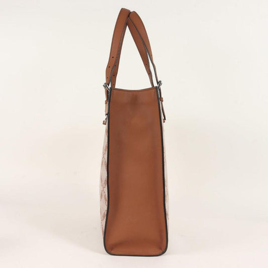 Canvas Leather Tote Bag (Pre-Owned)