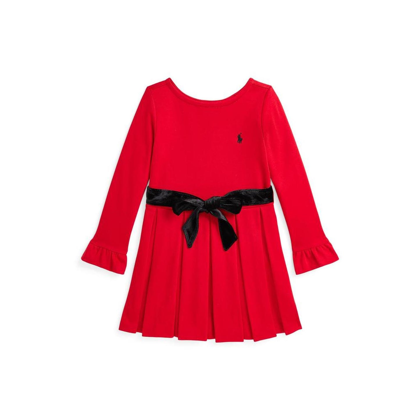 Pleated Ponte Dress (Toddler/Little Kid)