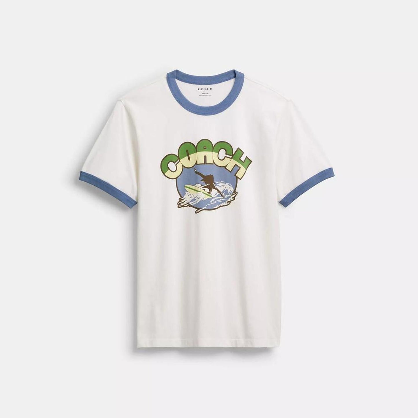 Surf Graphic T Shirt In Organic Cotton