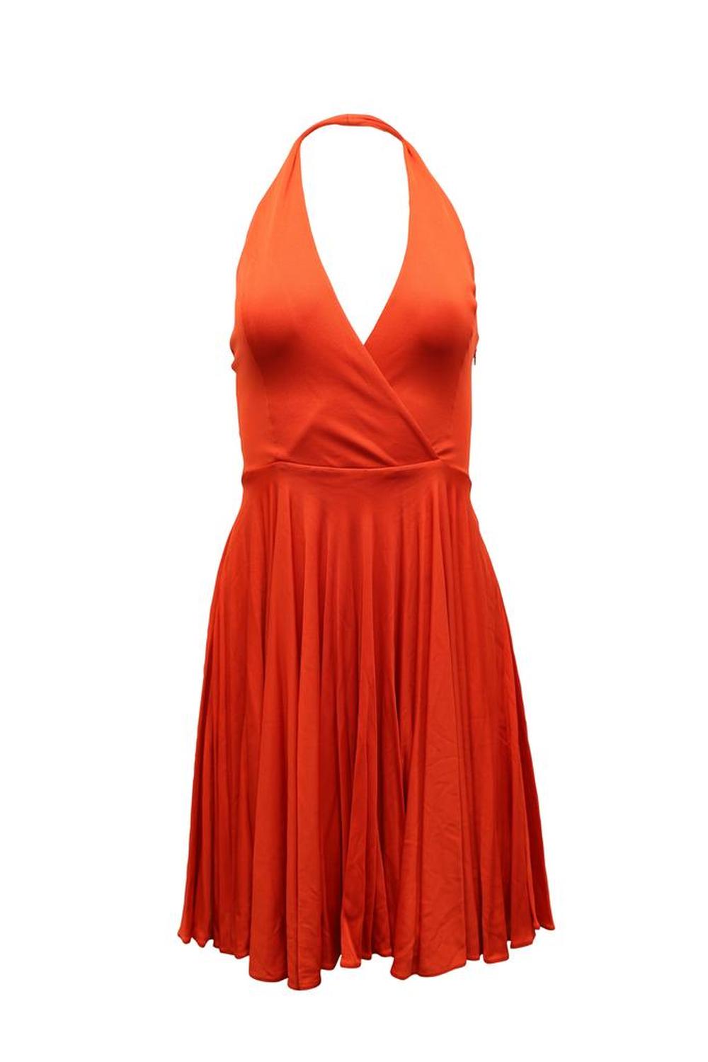 Ralph Lauren Collection Halter Dress Dress in Orange Viscose