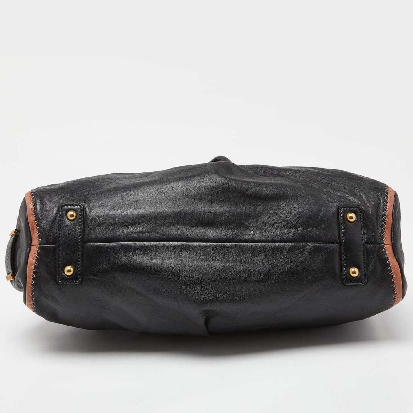 Marc Jacobs Leather Safety Pin Stam Satchel