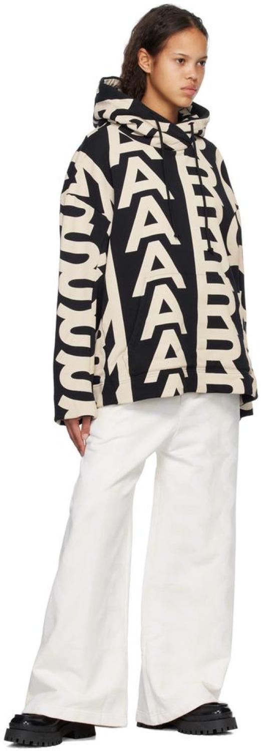 Black & Beige 'The Monogram' Hoodie