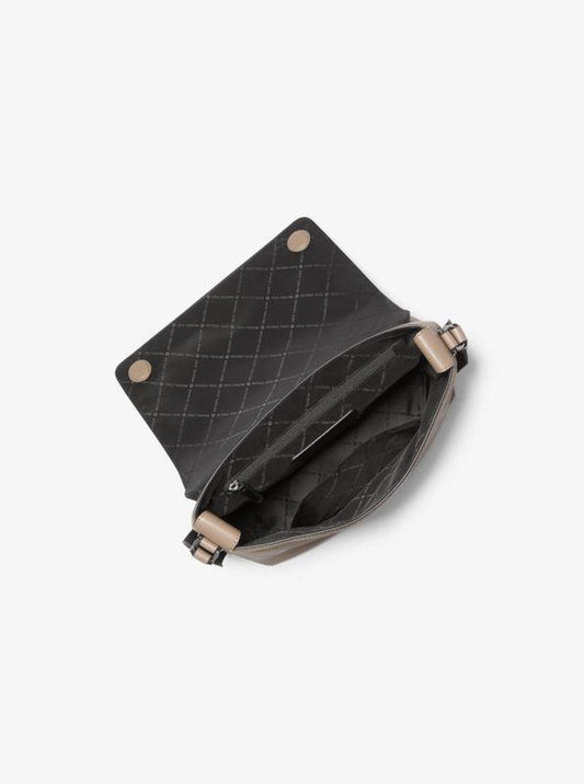 Hudson Small Pebbled Leather Messenger Bag