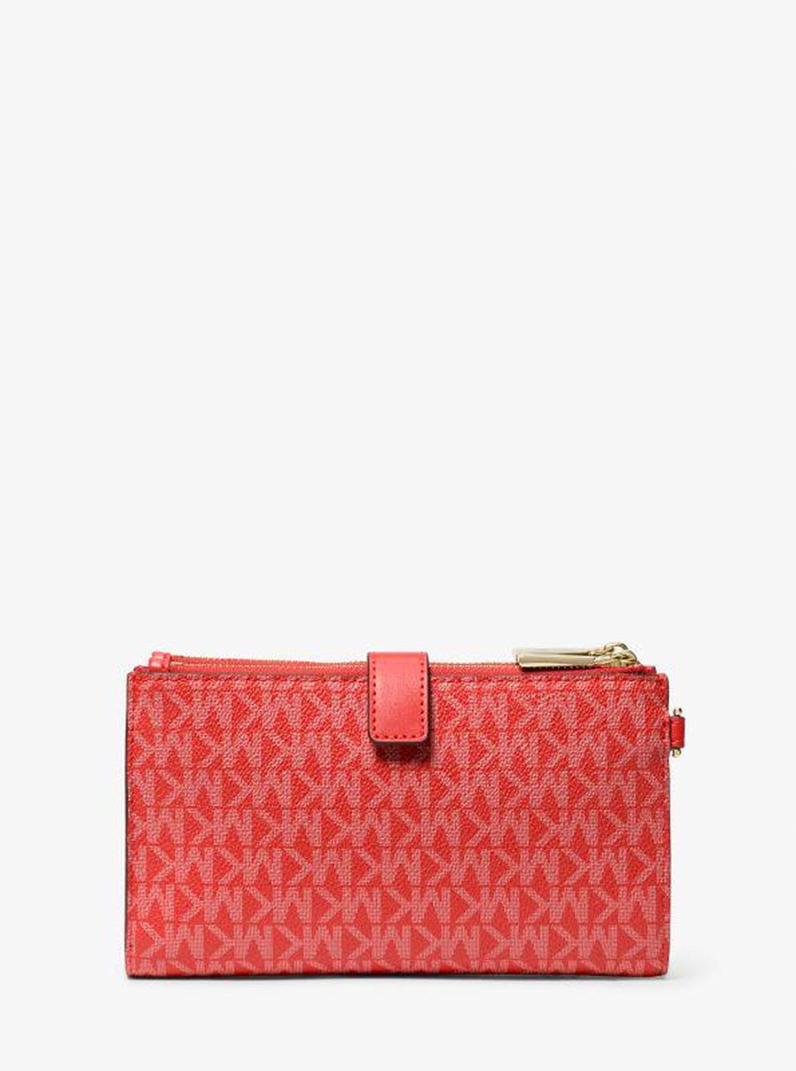 Jet Set Signature Logo Wristlet