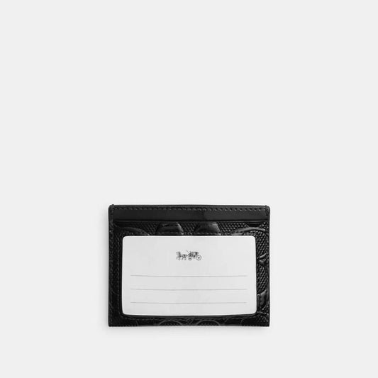 Coach Outlet Slim Id Card Case In Signature Leather
