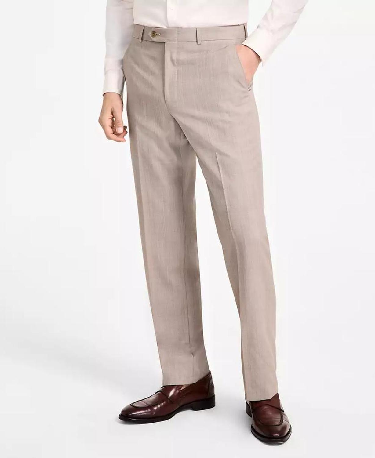 Men's Classic Fit Wool Blend Suit Pant