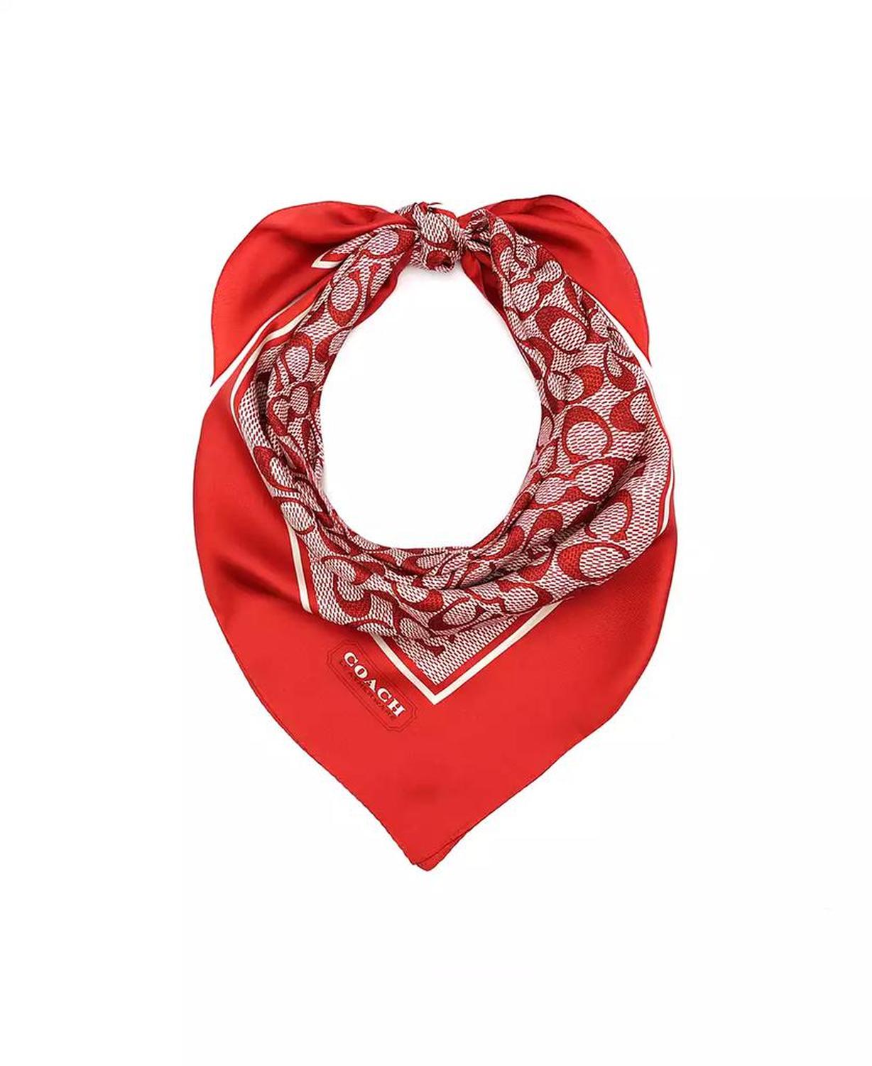 Women's Vintage Signature Print Silk Square Scarf